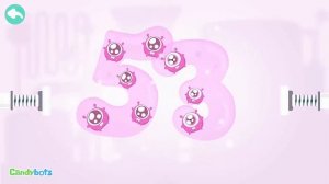 Numbers 123 (Candybots)- Learn to count the number 1 to 100 - Education app for kid