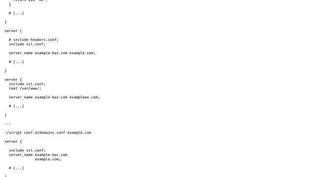 Unix & Linux: NGINX - How to export the entire server block for a given domain смотреть онлайн