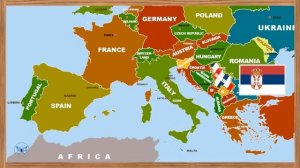 European Map: Countries, Capitals and National Flags (with Photos). Learn Geography #01