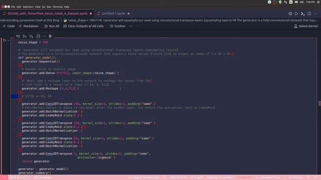 38-DCGAN's Generator Function - Understand Filter Size, Input Shape | TensorFlow | Deep Learning