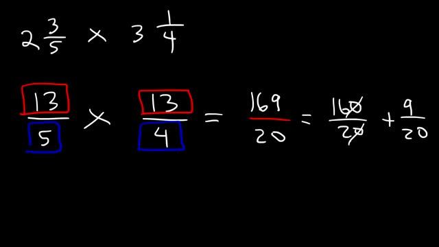 How To Multiply Mixed Numbers смотреть онлайн