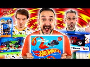 МЕГА МАШИНЫ HOT WHEELS! ДОКТОР ЗЛЮ VS ПАПА БОБ - ГОНКИ ХОТ ВИЛС НА ПАПА РОБ ШОУ!