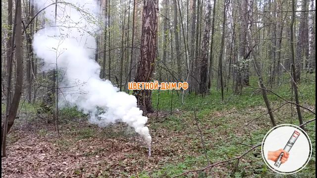 Ручной дым Hand Smoke  белый 60 сек смотреть онлайн