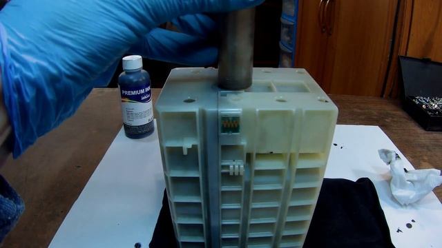 Epson T8651 картридж, заправка. Инструкция.. смотреть онлайн