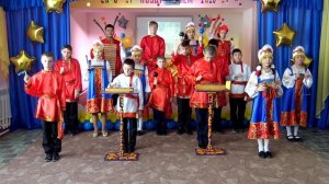 Шумовой оркестр "Весенняя капель", музыкальная композиция на песню "Катюша"