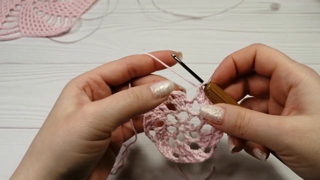 Мотив крючком "Воздушная мельница" смотреть онлайн