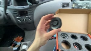 Пластиковые проставки от штатных динамиков. DLAudio Gryphon Lite и Raven Easy Install Neo Tweeter.