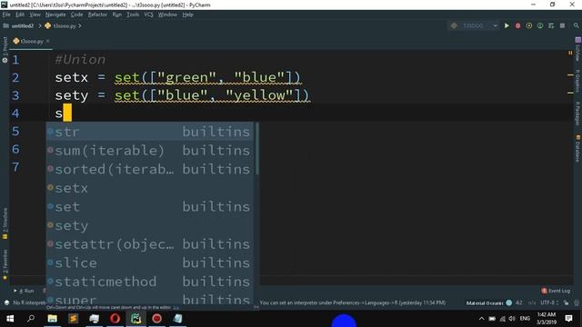 How to create a union of sets in Python смотреть онлайн
