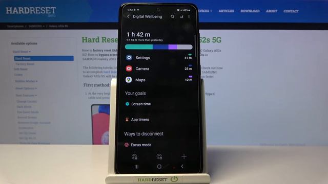 How to Check Total Screentime in SAMSUNG Galaxy A52s - Digital Wellbeing смотреть онлайн