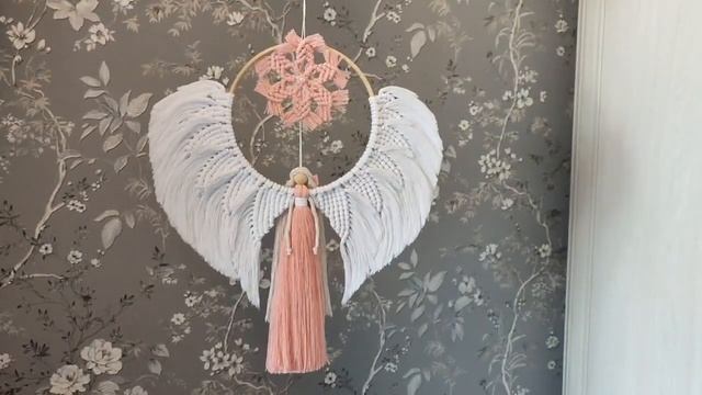 Макраме ангел, ловец снов, сова/ Macrame angel, dream catcher, owl