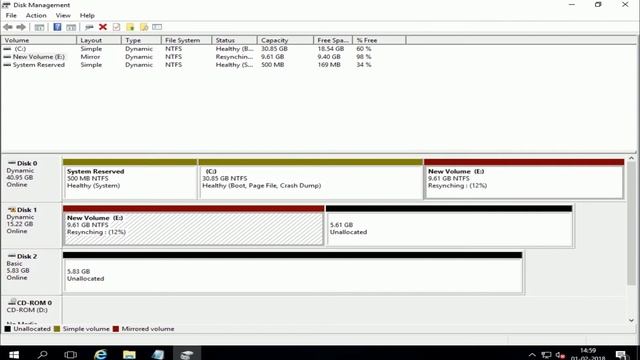 How to Create Disk Mirror  in Windows Server 2019,How to Configure RAID Disk Mirror Windows Server