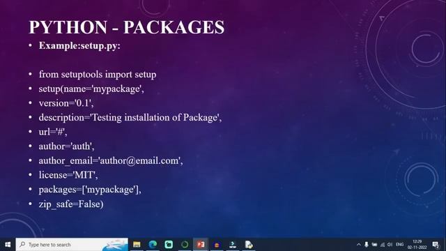 Day6 - Python - Packages, Generators