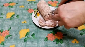 Вкусный куриный рулет.  Готовим и пробуем