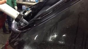 Установка заднего стекла Хендай Ix 55