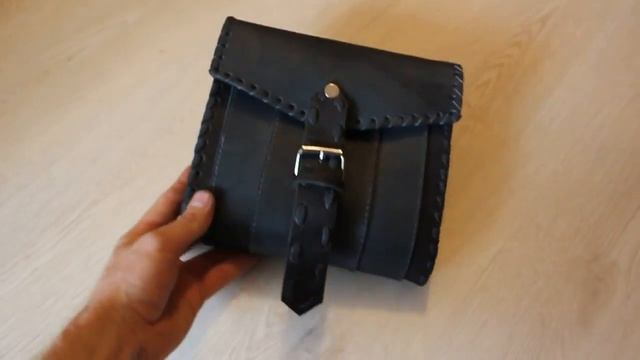 Сумка из кожи подсумок на пояс с одиночной оплёткой смотреть онлайн