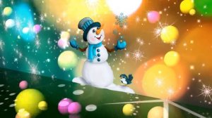 Футаж  Снеговик