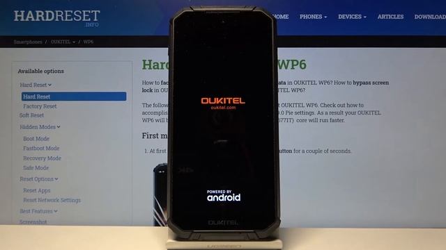 OUKITEL WP6 Wipe Cache Partition / Erase Temporary Files