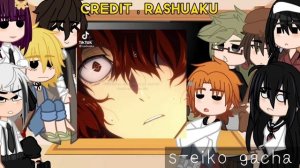 bungou stray dogs react to dazai || react || bsd || s-eiko gacha