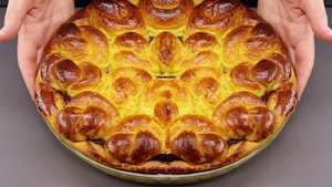 ПАСХАЛЬНЫЙ ПИРОГ " Узелки " НА КИПЯТКЕ без молока и яиц ! Очень просто и вкусно!