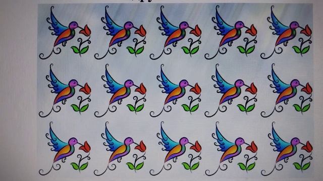 Тест на внимательность: сможете за 1 минуту найти чем одна колибри отличается от других? смотреть онлайн