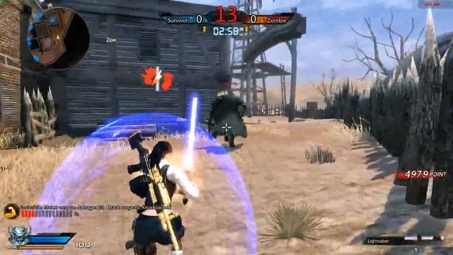 Absolute Force Online-Zombie/Light saber pick up смотреть онлайн