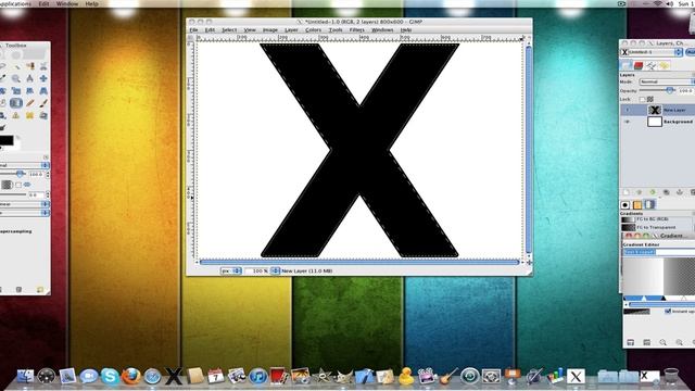 How to make the OS X Logo in Gimp смотреть онлайн