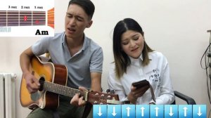 Акжолтой Канатбек уулу Кош дегим келбей разбор на гитаре, аккорды песни