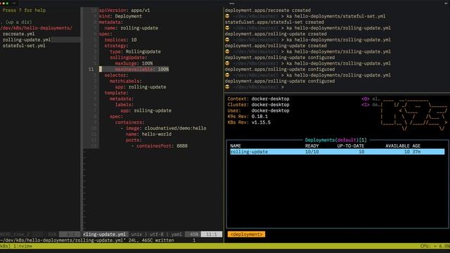 Kubernetes Deployments: Emulating "Recreate" with a "RollingUpdate" strategy
