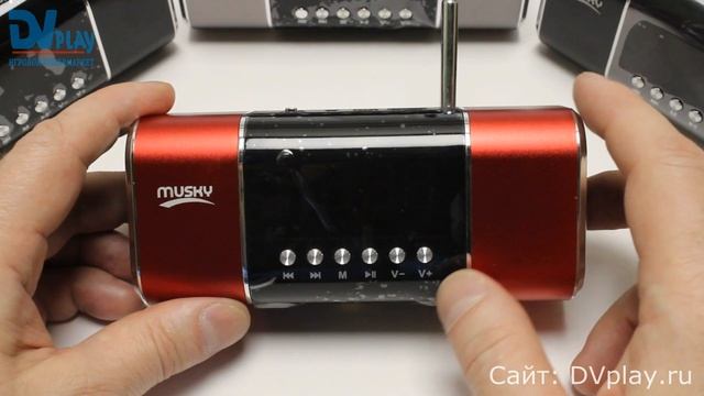 Musky HJ-91 - мини акустика, FM-радио, USB и SD. смотреть онлайн