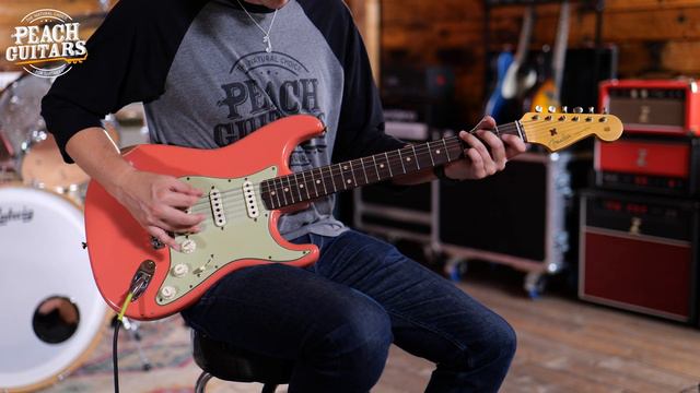 No Talking...Just Tones | Fender Custom Shop LTD '60 Strat Relic Faded Aged Tahitian Coral смотреть онлайн