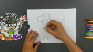 Как нарисовать СОБАКУ рисуем БИГЛЯ - урок рисования