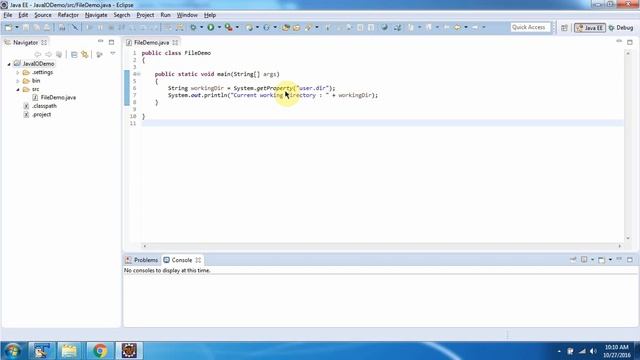 How to get the current working directory in Java? | Java File | Java IO | Java Tutorial