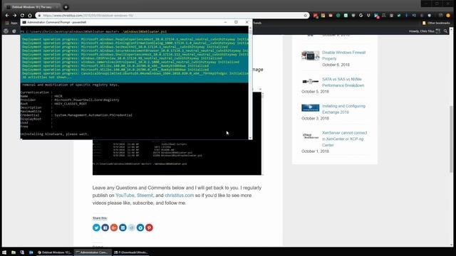 Debloat Windows 10 смотреть онлайн