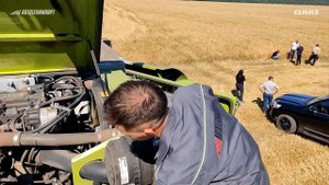 Ежедневное техническое обслуживание зерноуборочного комбайна CLAAS