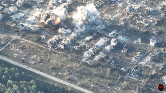 Красивые кадры удара термобарическими