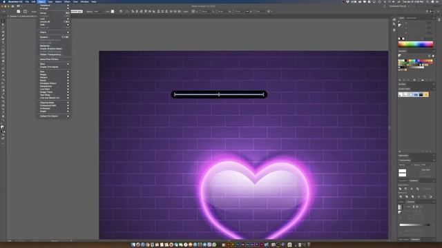 эффект неона в иллюстраторе 100% векторный / How to create neon effect in Adobe Illustrator (rus) смотреть онлайн