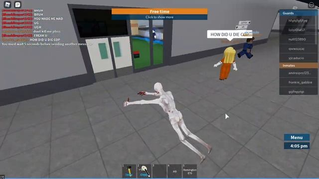 roblox playing as scp 096 in prison life (exploit/hack) смотреть онлайн
