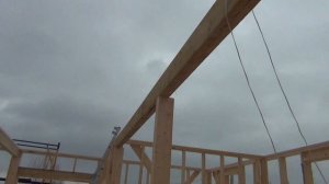 Готовые стены каркасной конюшни 9х12