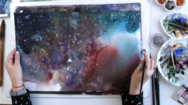 Акварель. Стихии - онлайн-курс Дианы Горбач смотреть онлайн