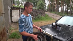 Делаем внешку поставили бампер Мерседес 190