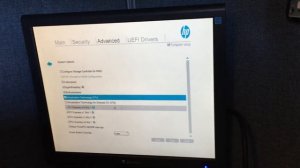 Virtualization VTX BIOS  setting on HP Elitedesk 800 G2 SFF