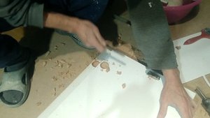 Cверло форстнера для мебельных петель. рельефный фасад