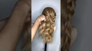 Причёска Мальвинка с плетением