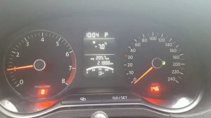 Индикатор ТОЖ в VW Polo