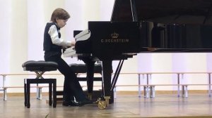 К.Черни-Г.Гермер, этюд 27, Ю.Корнаков " Танец обезьян", Гуменник Николай, 9 лет
