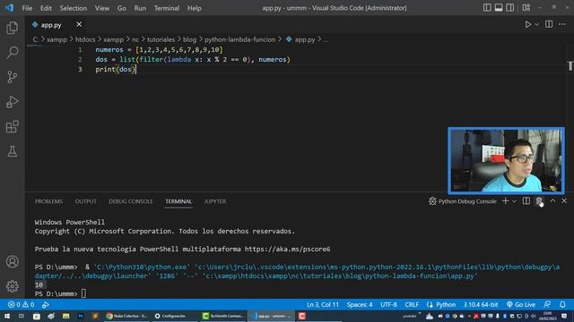 COMO TRABAJAR CON FUNCIONES LAMBDA EN PYTHON смотреть онлайн