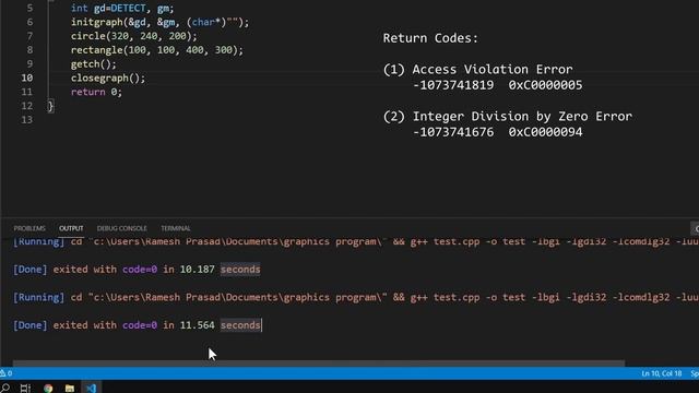 How to setup graphics.h in VS Code | CodeWar смотреть онлайн