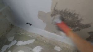 Удаление краски и шпаклевки с птолка- Размачиванием!! ВОДА И СКРЕБОК. Без пыли.