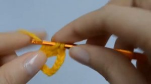 4 столбика с накидом из одной петли - Уроки вязания крючком для начинающих