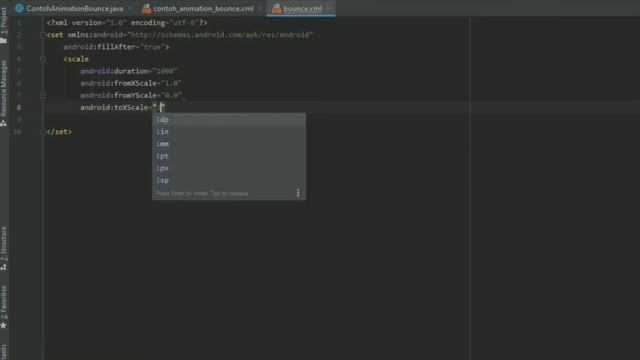 Tutorial Animation Bounce in Android Studio 4.1 смотреть онлайн